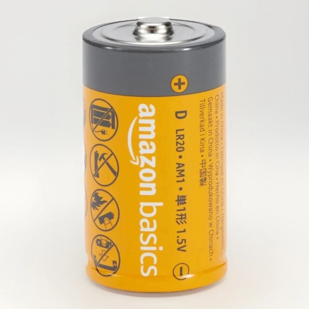 24 Pack Amazon Basics D-Cell All-Purpose‎ Alkaline Batteries 5-Year Shelf Life